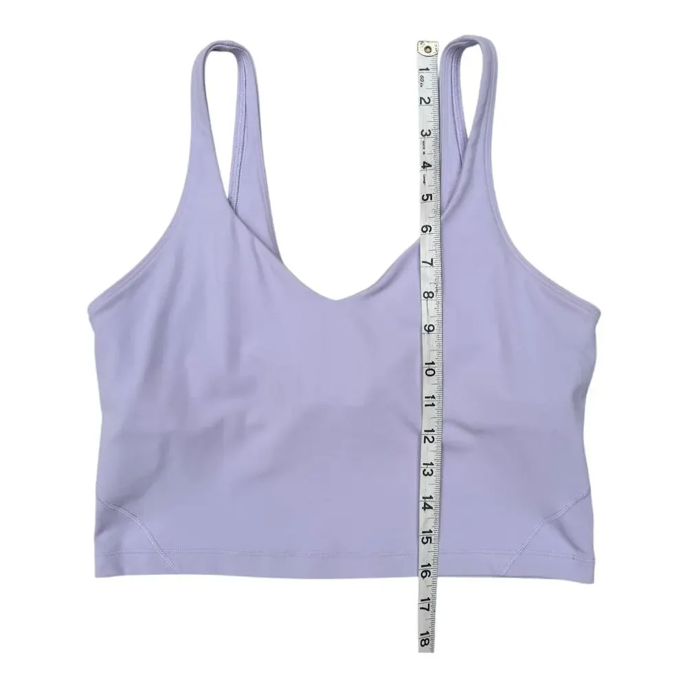 Lululemon Align Cropped Tank Size 10 Color: Lavender Dew Built-In Bra